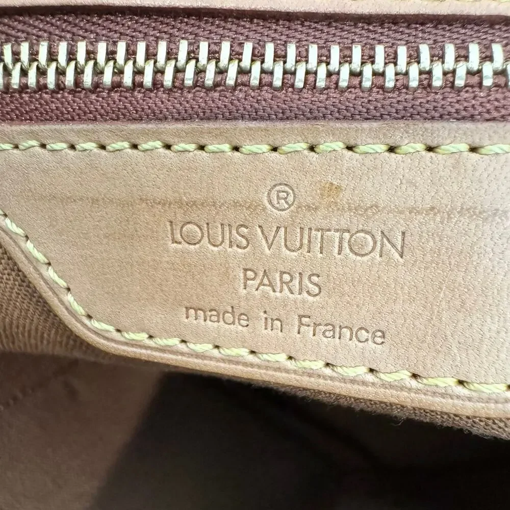 Louis Vuitton Brown Monogram Abbesses Messenger Bag LV Logo Large Crossbody